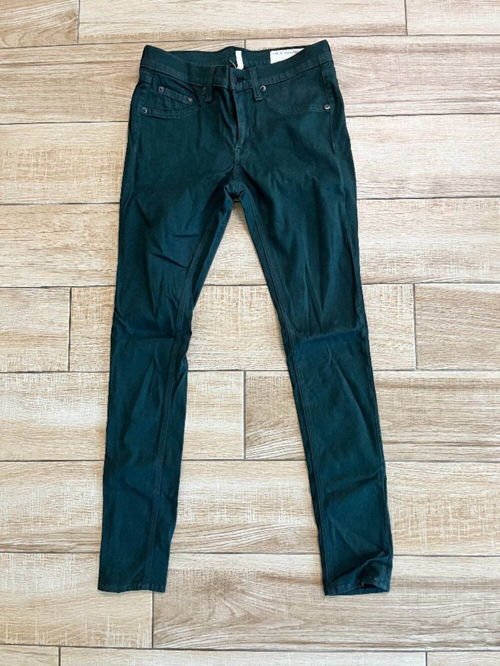 Womens Rag & Bone Dark Green Legging Jeans - 28